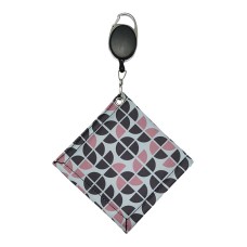 Golf Ball Cleaning Towel with Retractable Keychain Buckle 4.7 x 4.7 inch Wiping Cloth