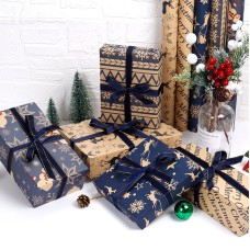 Vintage Kraft Gift Wrapping Paper Snack Wrap Printing
