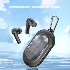 Solar Rechargeable Headphones with Carabiner