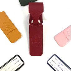 Custom Double-Sided Leather Luggage Tags Strip Luggage Tags