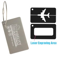 Custom Metal Luggage Tags With Laser Engraving Logos