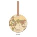 Custom World Map Round PVC Luggage Tags