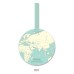 Custom World Map Round PVC Luggage Tags