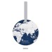 Custom World Map Round PVC Luggage Tags