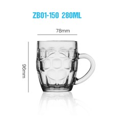 320ml 11 OZ Glass Beer Cups Whisky Cups Personalized