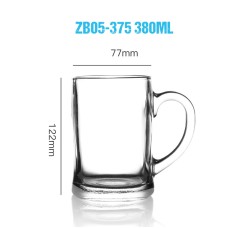 380ml 13 OZ ZB05-375 Glass Beer Cups Whisky Cups