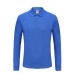 Unisex 220g Pure Cotton Long-Sleeve Polos-Shirts