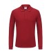 Unisex 220g Pure Cotton Long-Sleeve Polos-Shirts