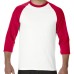 180g Gildan 3/4  Sleeve T-shirts