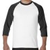 180g Gildan 3/4  Sleeve T-shirts