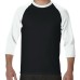 180g Gildan 3/4  Sleeve T-shirts