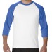 180g Gildan 3/4  Sleeve T-shirts
